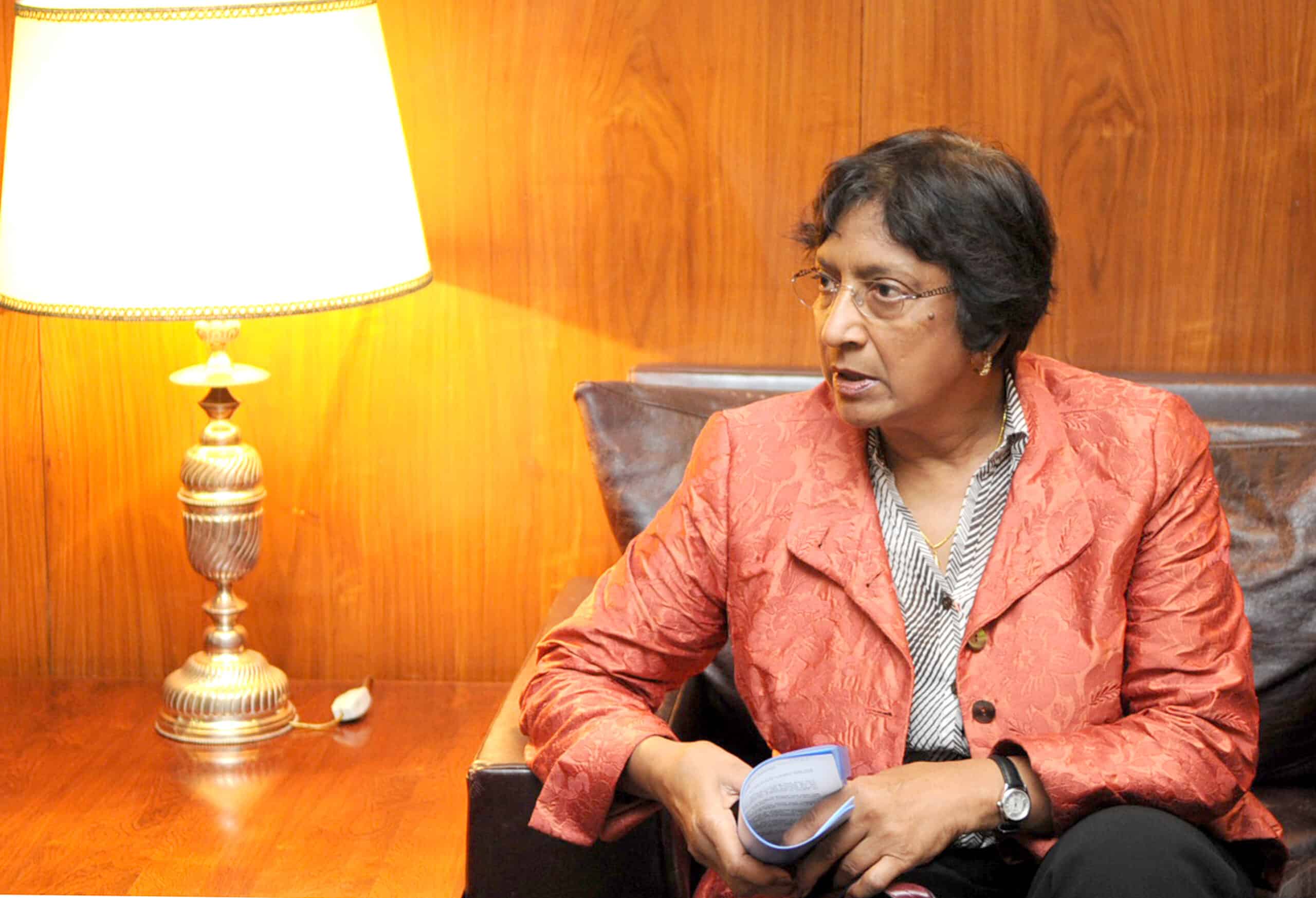 Texte alternatif (ALT) : Navi Pillay, magistrate sud-africaine et ancienne haute-commissaire des Nations unies aux droits de l’homme, photographiée au Brésil en novembre 2009.